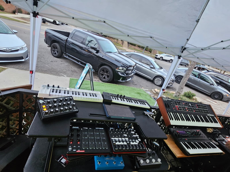 Day of the Dead event - outdoor tent full