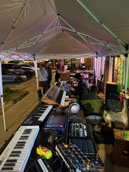 Day of the Dead event - street performance