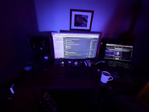 My battle station and cup a joe